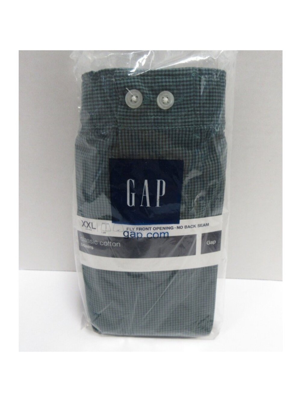 GAP Underwear XXL Boxer Shorts Check Classic Y2K Cotton Deadstock NEW
